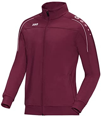 JAKO Herren Polyesterjacke Classico, Maroon, XL