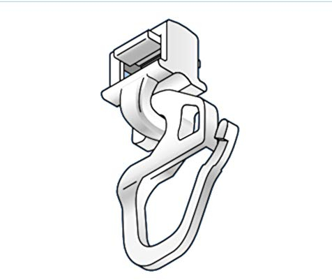 Gardinengleiter Clickgleiter HC 31 für Aluminium Gardinenschiene 6 mm Lauf