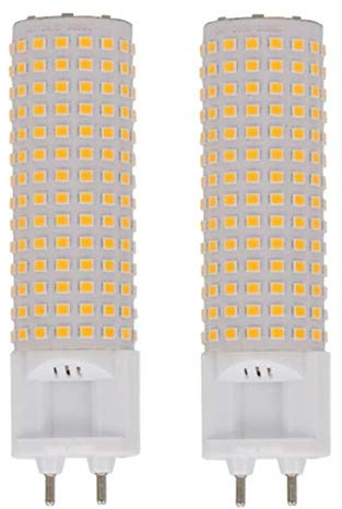G12 LED Light Bulbs 20W(150W-200W Halogen Floodlight Replacement) G12 Bi-Pin Base LED Bulbs Warm White LED Corn Light Bulb for Street Warehouse Factory,Not Dimmable,240LED 2835 SMD,2 Pack
