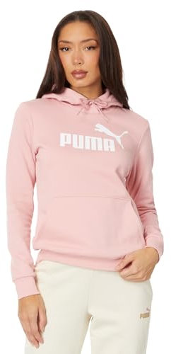PUMA Sudadera con Capucha para Mujer Essentials de Forro Polar, Rosa Nupcial, XL