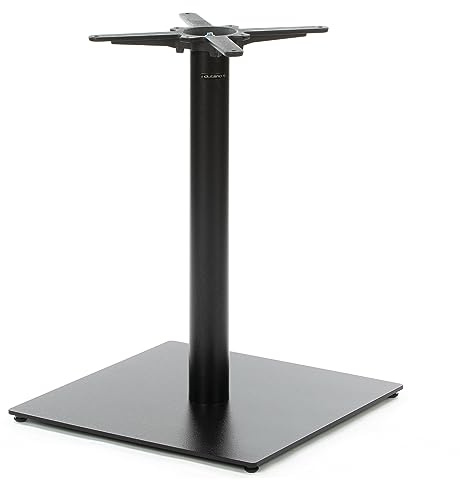 Dublino Tischgestell Stahl- PJ6094 | schwarz | Höhe 72 cm | Bodenplatte 60x60 cm | max. Tischplattengröße 100x100 cm | Ideal für Esstische