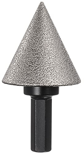 sourcing map Diamond Beveling Chamfer Bits 1.38 Dia 3/8 Hex Shank Cone Grinder Bit, Countersink Drill Bit to Enlarge Holes for Porcelain Tile, Marble, Ceramic, Glass, Stones