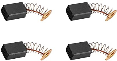 Rebower Escobillas Carbono para Eléctrico Motor 13x9x6mm Negro Dorado 2uds