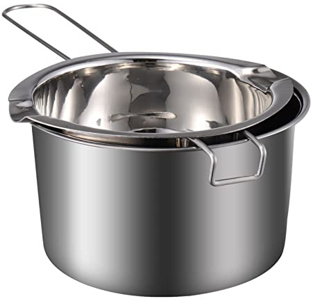 BESTonZON Sturdy Wax Melting Pot Double Boiler Candy Melting Pot 14cm Sliding Prevention