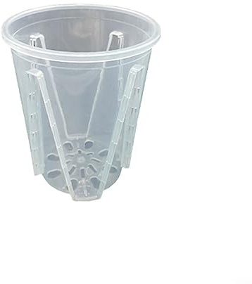 Lot de 6 pots à orchidée en plastique transparent avec trous respirants pour plantes grasses et plantes