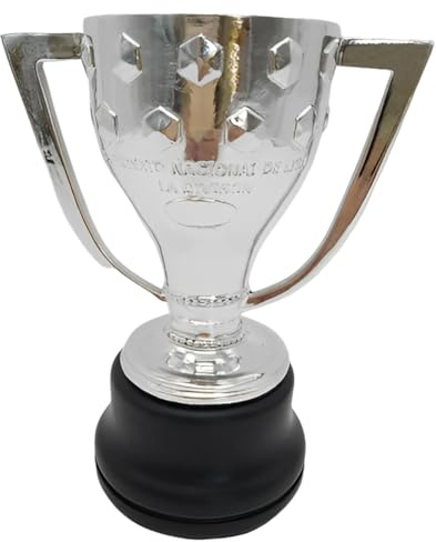 YYDSTES Silberne Spanien Fußball Champions Trophäe Fußball Club Liga Trophäen Fans Sammlerstücke Souvenir Büro Heimdekoration Ornamente Geburtstagsgeschenke,15cm