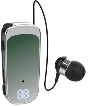 Casque Bluetooth avec microphone, kit mains libres, Bluetooth, téléphone portable, lavalier, casque de voiture, écouteurs rétractables, écouteurs intra-auriculaires, écouteurs intra-auriculaires pour