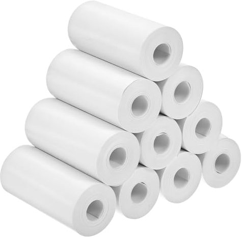 LALAFINA 10rollen Thermopapierrollen Für Thermodrucker Mit Etiketten Und Aufklebern Hochwertiges Für Verschiedene Anwendungen