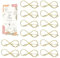16 STK Tischkartenhalter Hochzeit, Gold Metall Menükartenhalter, Tischnummer Halter Ständer, Tischkartenclips, Sitzetiketten Nachrichtenclips für Hochzeit Party Tischdekoration Foto Displayständer