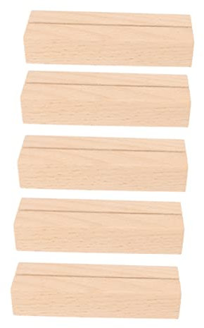 Operitacx 5St Zettelhalter aus Holz Post Inhaber Bildschirm Brief Anzeige bürodeko büro accessoires notizzettelhalter holzaufsteller Visitenkartenklammer tischgestell Bürobedarf Fotohalter