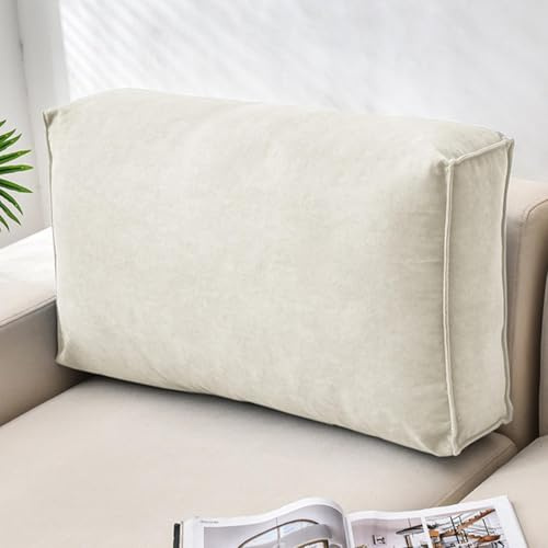 MTHGH Rückenstützkissen Lendenwirbelkissen Lesekissen Für Bett Und Sofa Rückenkissen Stuhl Sofakissen Mit Füllung Und Bezug Stützkissen Rücken Lendenkissen(#2,100x45x12cm)