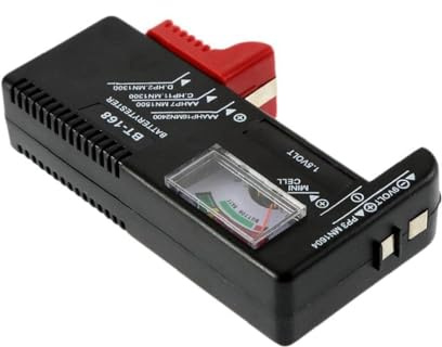 Universal Battery Tester, Battery Checker for AAA AA C D 9V and 1.5V Button Cell Batteries, No Batteries Required, Household Battery Testers