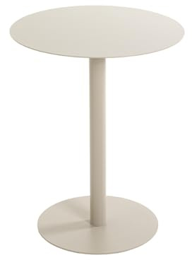 HAKU Beistelltisch rund Kaschmirgrau Metall runder Sofatisch klein - Maße: H 50 x Ø 40 cm Style: Modern