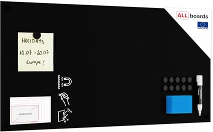 ALLboards Lavagna magnetica per gesso SLIMboard senza cornice 60x30 cm + GRATIS