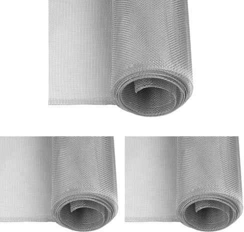 Windhager moustiquaire en Aluminium, également idéale pour Les puits de lumière, Robuste, résistante, Protection fiable, Aluminium, 100 x 120 cm, 03622 (Lot de 3)