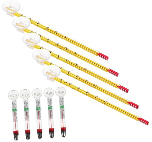 Toyvian 10stücke Aquariumthermometer Kompakte Temperaturanzeigen Für Süß Salzwasseraquarien Praktische Nutzung Langlebiges Design Einfache Bedienung Für Zuhause