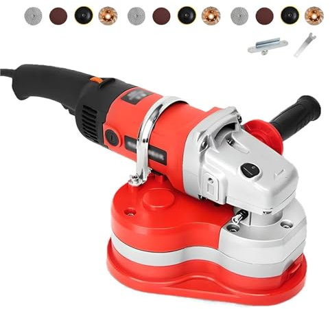Levigatrice per Cemento Levigatrice angolare per cemento, set elettrico, 2800 giri/min, 3000 W, con 6 velocità di regolazione e impugnatura ausiliaria, levigatrice per pareti per levigatura