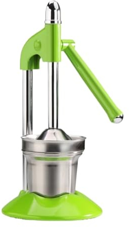 Exprimidor profesional manual de cítricos y exprimidor de naranjas de acero inoxidable para jugo de naranja fresco (verde)