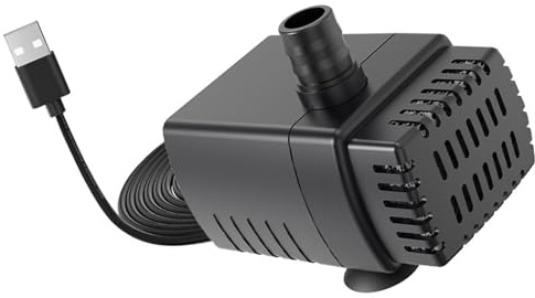 ZEPFJHE Compacts - Bombas portátiles para acuarios pequeños, alimentadas por USB, con bajo nivel de ruido y limpieza inferior para tanques, bombas de acuarios