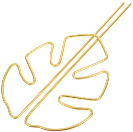 Gatuida Tuteur Réutilisable Doré de Feuille de Monstera, Support en Fer pour Plantes D’Intérieur et Extérieur, Stabilisateur pour Pots et Plantes Grimpantes