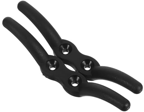 NUOBESTY 2 Pièces Crochet en Nylon Noir pour Corde de Mât de Drapeau, Réutilisable et Portable, pour Fixation de Bateau et Voilier