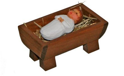 Lotte Sievers-Hahn Christkind 2tlg (handgeschnitzte Krippenfigur)