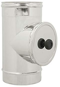 UTILFER Canne Fumarie Modulo D'Ispezione Acciaio Inox 304 Cm26X0, 5Mm 200