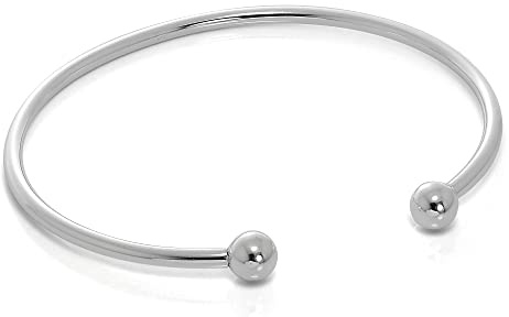 jewellerybox Massive Sterling-Silber Herren Torque Armspange | Erwachsener