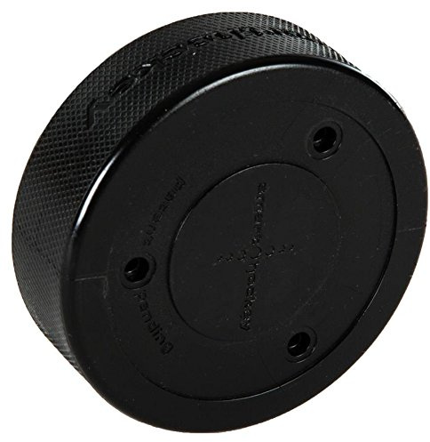 T11201 W ckey Puck Hockey sobre Hielo Off de Ice Tool para pasaporte de disparos de y stick Handl ing übung, negro