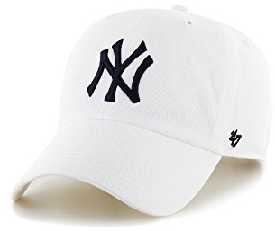 '47 New York Yankees MLB Clean Up White Adjustable Cap - One-Size
