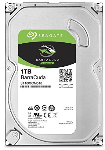 Seagate ST1000DM010 HDD Interno da 1TB, 3.5 pollici, 7200 rpm, Argento (Ricondizionato)