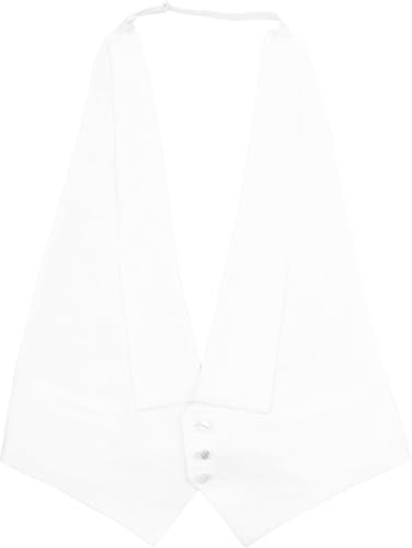 Suitable Gilet Frack Donau Blanc - Taille XL - Homme - Vêtements - Coupe droite - Polyester - Boutons