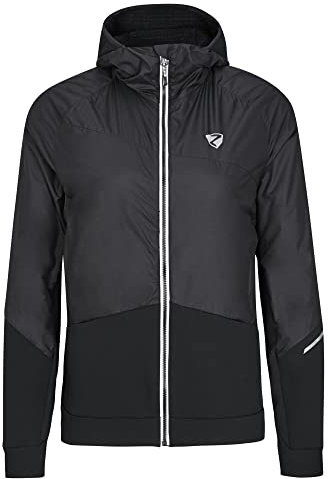 Ziener Damen NAKIMA Funktions- / Hybrid-Hacke Bergsport, Skitour | winddicht, Primaloft Active, black, 38