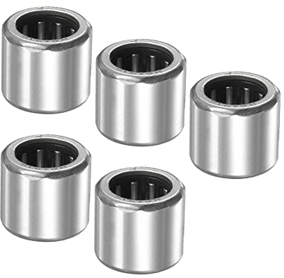 Kozelo 5 st HF1216 nål rullager – [12 mm x 18 mm x 16 mm] Ett sätt kopplingslager för växellåda, insats, krom-stålhjul