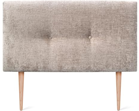 DHOME Natürliche Wolle Finish Kopfteil mit Knöpfen und Beinen gepolstertes Bett Kopfteil Bett Schlafzimmer gepolstertes Bettzeug Winter Luxury (Beige Wolle, 110x105cm (105))