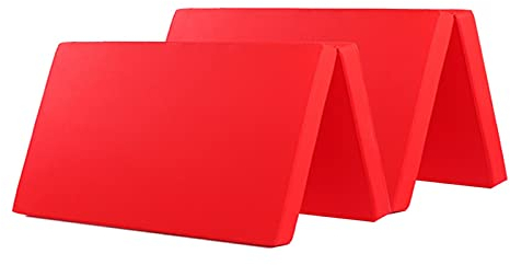 Trainingsmatte PU, vierfach faltbar, Gymnastik-Tumbling-Matte, Tanzen mit Griff, Kampfsport, Sit-up-Kissen, 150 x 200 x 5 cm