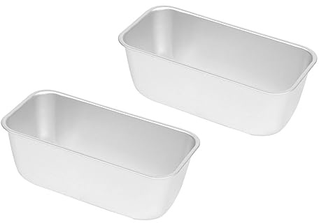 MAGICLULU 6piezas Molde Para Hornear Rectangular De Antiadherente y Duradero Para Panes y Tartas Para Cocinas y Celebraciones