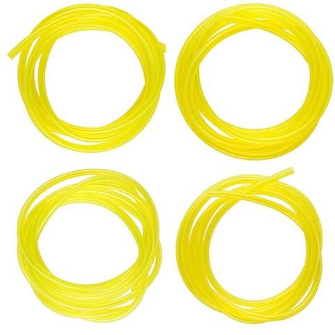 4 Sizes Strimmer Fuel Line, for String Trimmer Chainsaw Blower Lawn Mower and Other Outdoor Power Tools, Hose Clamps for Small Engines