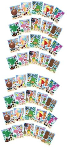 BESTonZON 40blätter Hawaii Party Aufkleber Set Selbstklebende Dekoration Für Luau Und Strandfeiern Verschiedene Designs Mit Bunten Mustern Für Geschenkanhänger Und Party-dekoration