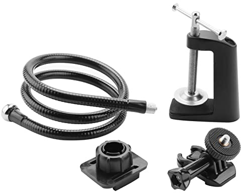 FYOBOT Support de CaméRa avec Pince à Mâchoire de Bureau AméLioréE Support Col de Cygne Flexible pour Webcam 4K C925E C922X C922