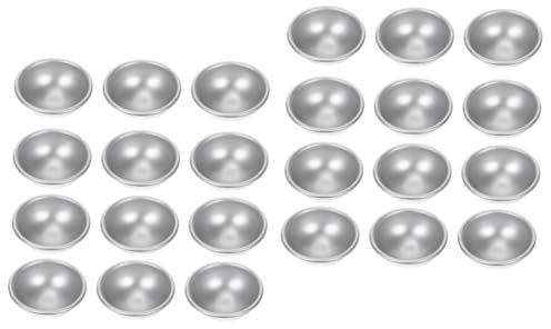 Tofficu 24stücke Aluminium Badewannensalz Halbkugel Formen Professionelle Badebomben Und Seifenformen Für Zuhause Leicht Zu Reinigen Für Kreative Badeerlebnisse