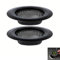 IMAXWAVE Set di 2 scolapasta per lavello in acciaio inox (9 cm), filtro per scarico cucina e bagno, evita la marmellata e facilita la pulizia, colino universale, multifunzione, nero