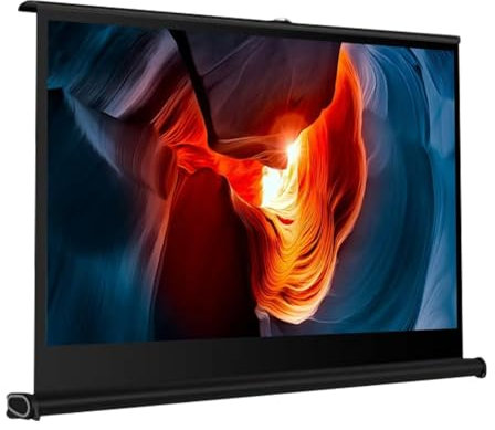 Portable Projector Screen, Retractable Pull Up Screen, Perfect for Indoor And Outdoor Use, Black Masking Border, A Myriad Of Options for Placement, Manual Pull up Projector Screen 30/40/50 Inch(16:9,4