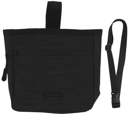 CAPASTEC Hundeleckerli-Tasche Für Outdoor-Training 1 STK Mit Taillenband | Schwarz, Oxford-Gewebe, 18.5x4.5x14cm, Hundespaziergänge, Welpentraining, Taillenbandlänge 67-121cm