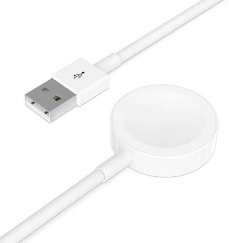 Cargador para Apple Watch, Cable de Carga Magnética Inalámbrica de 3,3ft para iWatch, Cargador de Reloj Portátil USB Compatible con Apple Watch Serie 10/9/8/7/6/5/4/3/2/1/Ultra/SE