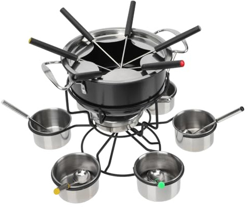 BESPORTBLE Stainless Steel Fondue Pot Cheese Heater Cheese Fondue Melting Pot Cooking Compact Portable