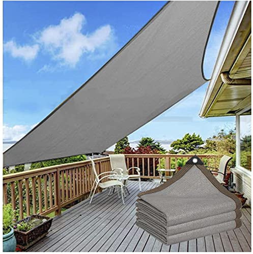 Tenda parasole per esterni – 90% UV Block Balcone Baldacchino impermeabile per pergola, frangivento, telone HDPF, 4 x 11 m, tenda parasole per giardino