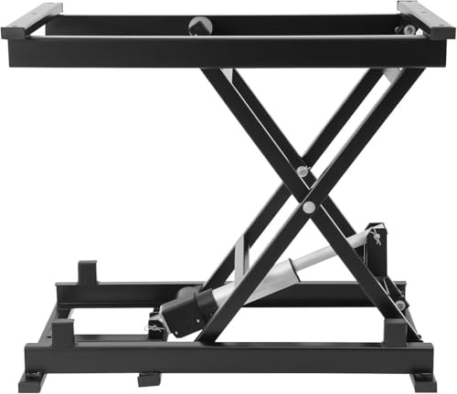 Tavolo Elevatore Elettrico a Forbice, Telaio Di Sollevamento Di Carico Da 200 Kg/440 Libbre, Tavolo Elevatore Idraulico a Forbice Singola, Altezza Regolabile Da 19,5 a 68 Cm/7,7 a 26,8 Pollici