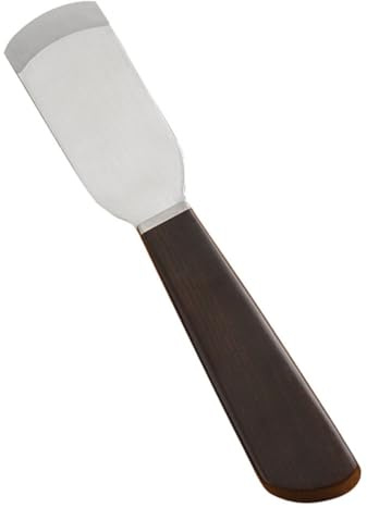 STOBAZA Cuchillo para Trabajar Cuero de Acero Negro Filo Redondo y Biselado, Herramienta Práctica para Hacer Cinturones y Bolsos, Adecuado para Profesionales y Amantes del DIY