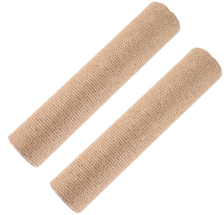 TOGEVAL 2 Piezas Recambios Rascador Gatos Sisal Natural Vertical para Palos Rascador Gatos DIY Fácil Instalación Interiores